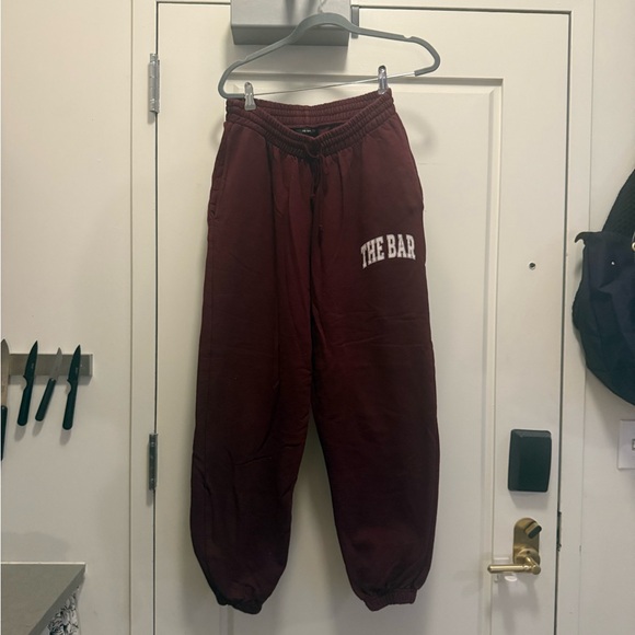 The Bar Maroon Track Pants - Picture 1 of 4